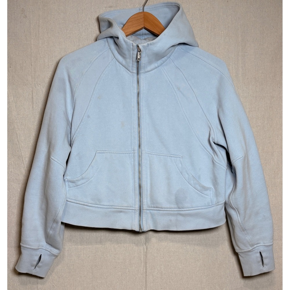 Lululemon Scuba Oversized Full Zip Hoodie Blue Pastel XS/S